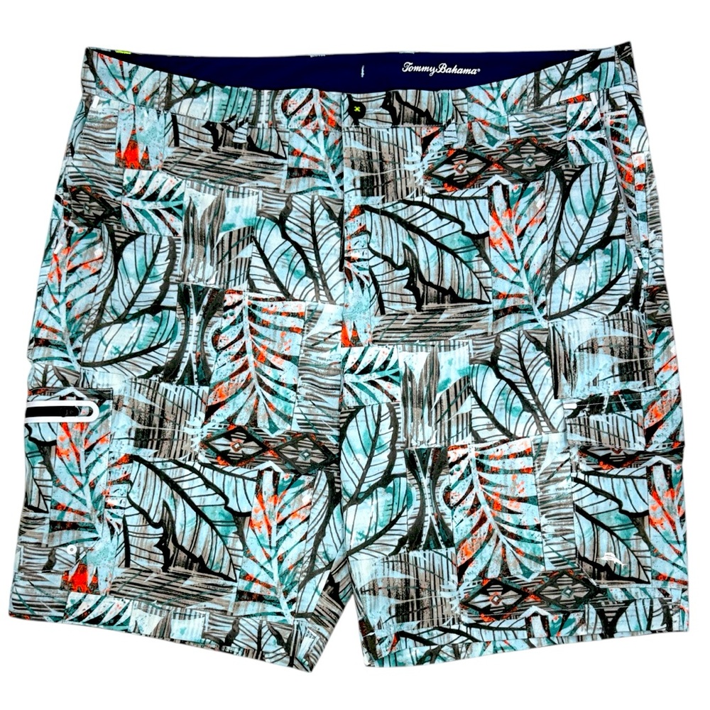 Tommy Bahama Cayman Isles Bermuda Betik 10 Hybrid Swim Shorts Size 42